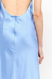 Posy Satin Halter Neck Dress