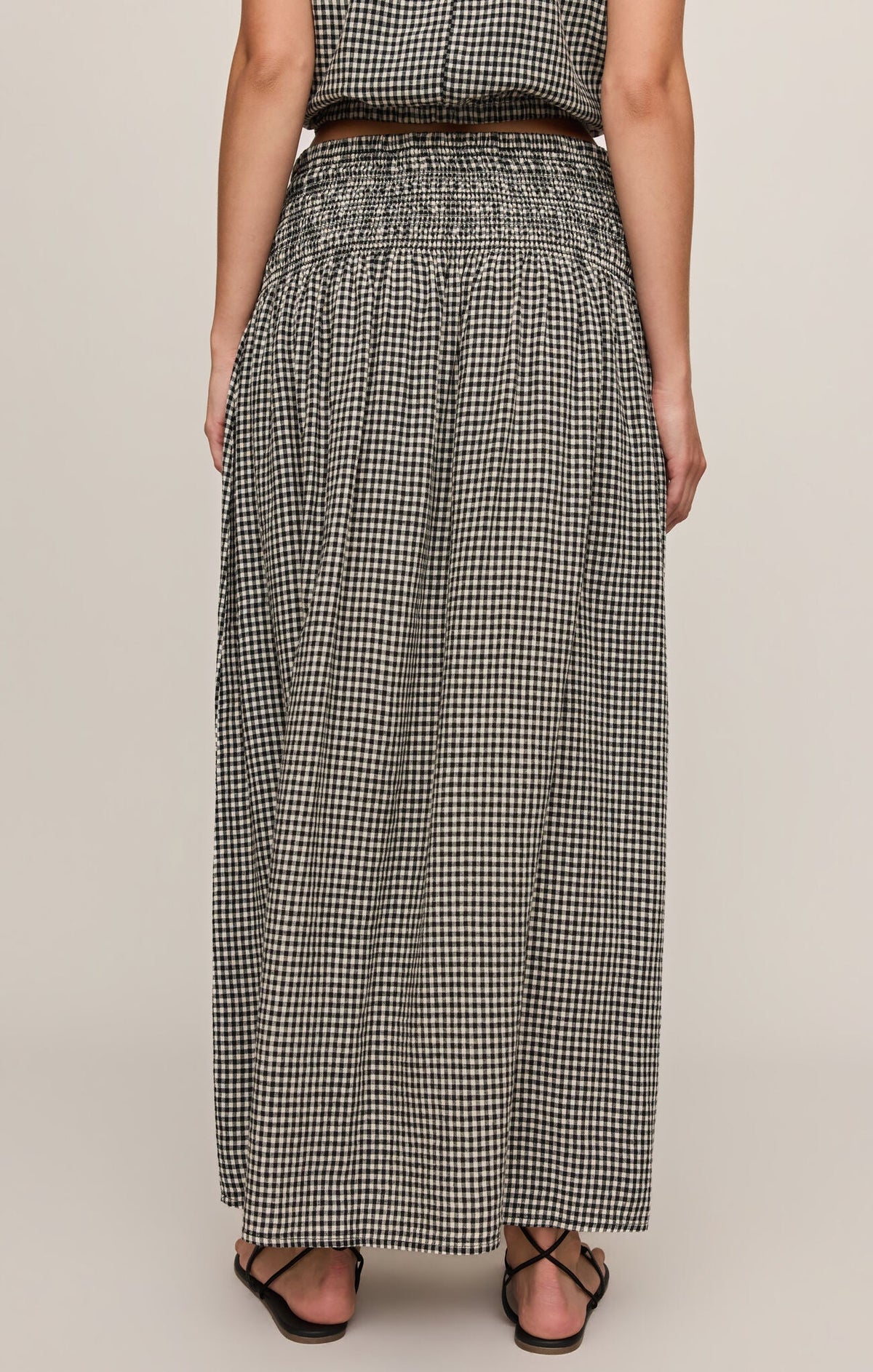 Z Supply Brooke Gingham Skirt - Black