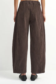 Emmerson Slim Barrel Pants - Brown