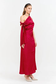 Remie Maxi Dress - Red Polka Dot