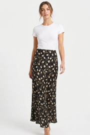 Meadow Skirt - Black Floral