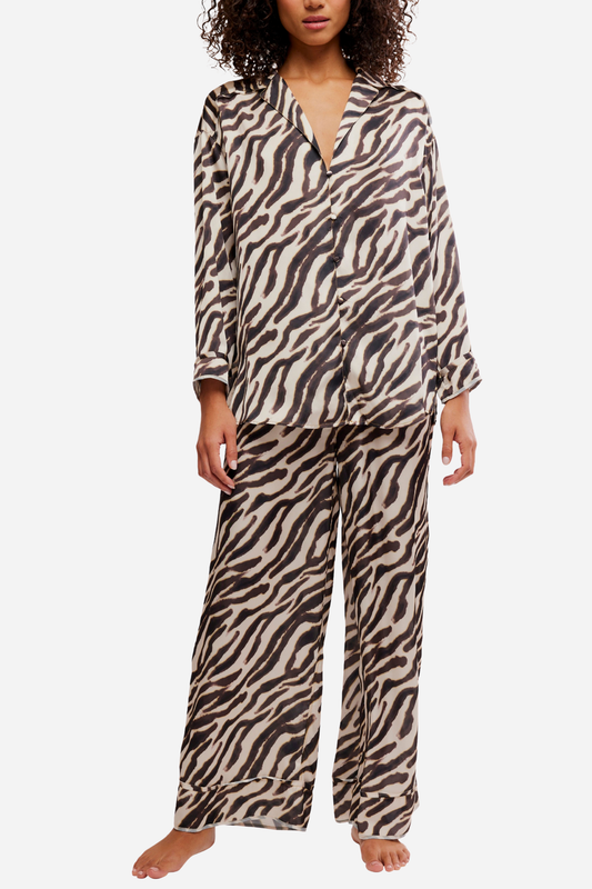 Free People - Dreamy Days Pajama Set - Zebra