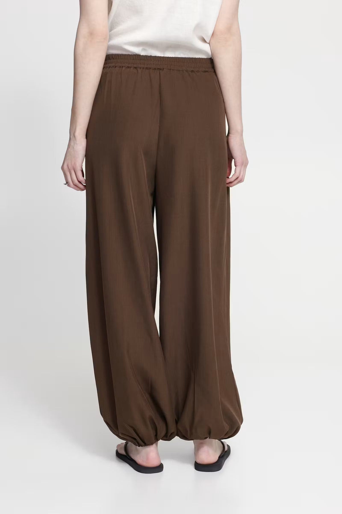 Ihfava Barrel Pants - Brown