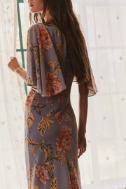 Free People - Swan Song Printed Midi Dress - Tradewinds Combo