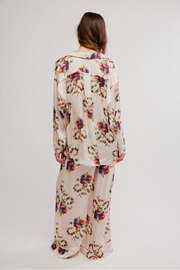 Free People Dreamy Days Pajama Set - Antique Ivory Floral