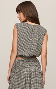 Z Supply Merit Gingham Top - Black