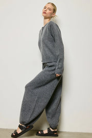 Knit Cardigan Matching Set - Shadow