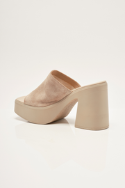Free People Zoe Platform Heels - Diamond Suede