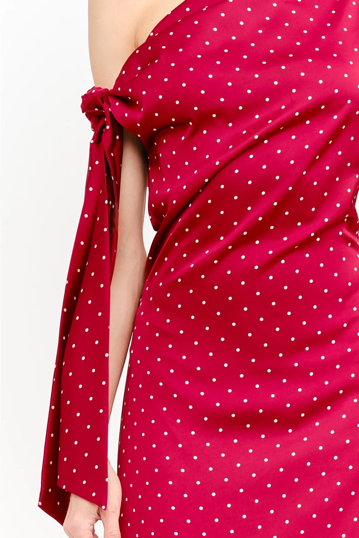 Remie Maxi Dress - Red Polka Dot