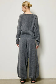 Knit Cardigan Matching Set - Shadow