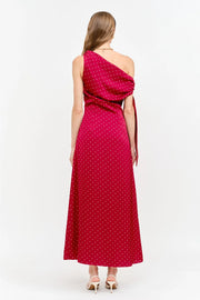 Remie Maxi Dress - Red Polka Dot