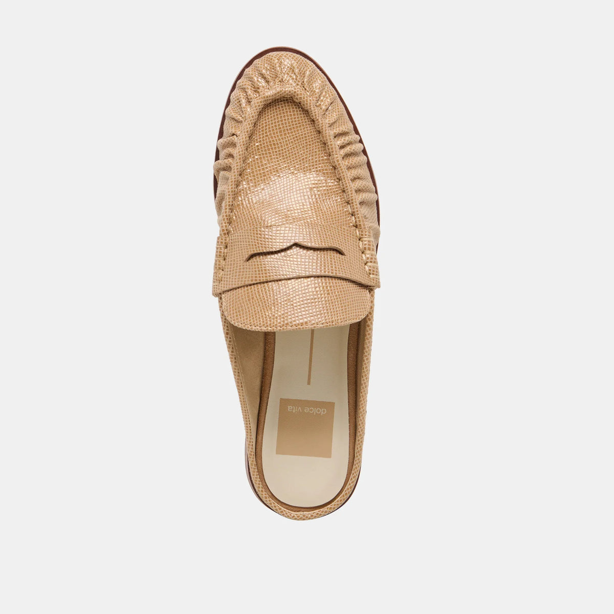 Dolce Vita Betzy Mule - Latte Embossed Suede