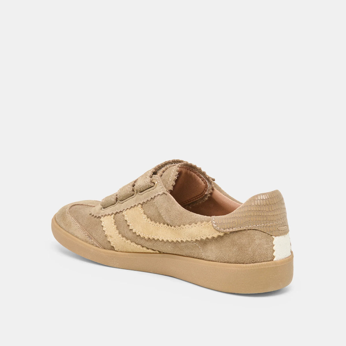 Dolce Vita Merit Velcro Sneakers - Taupe Multi Leather