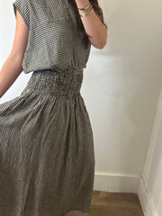Z Supply Brooke Gingham Skirt - Black
