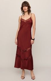 Z Supply - Bruna Lace Midi Dress - Velvet Rouge