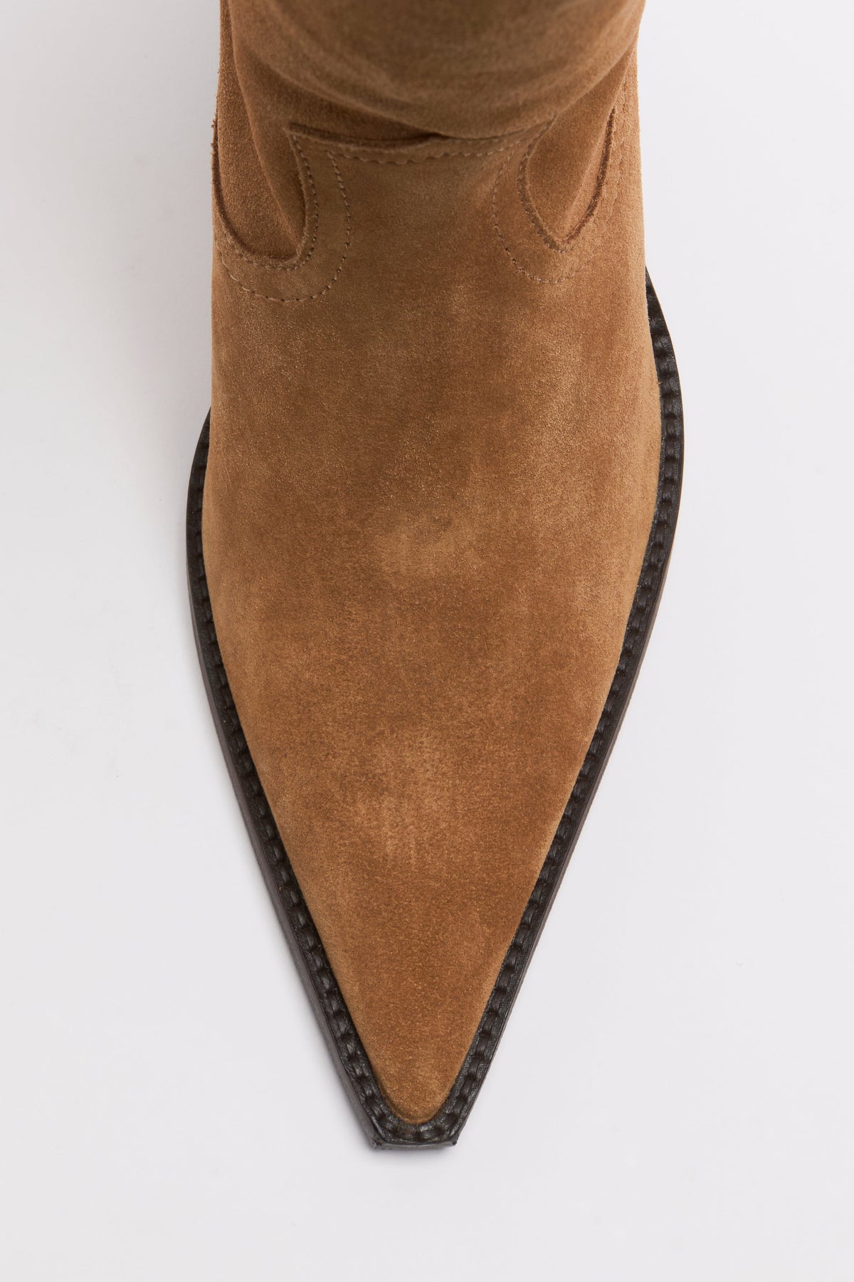Free People - Daisy Slouch Kitten Heel Boots - Tan Suede