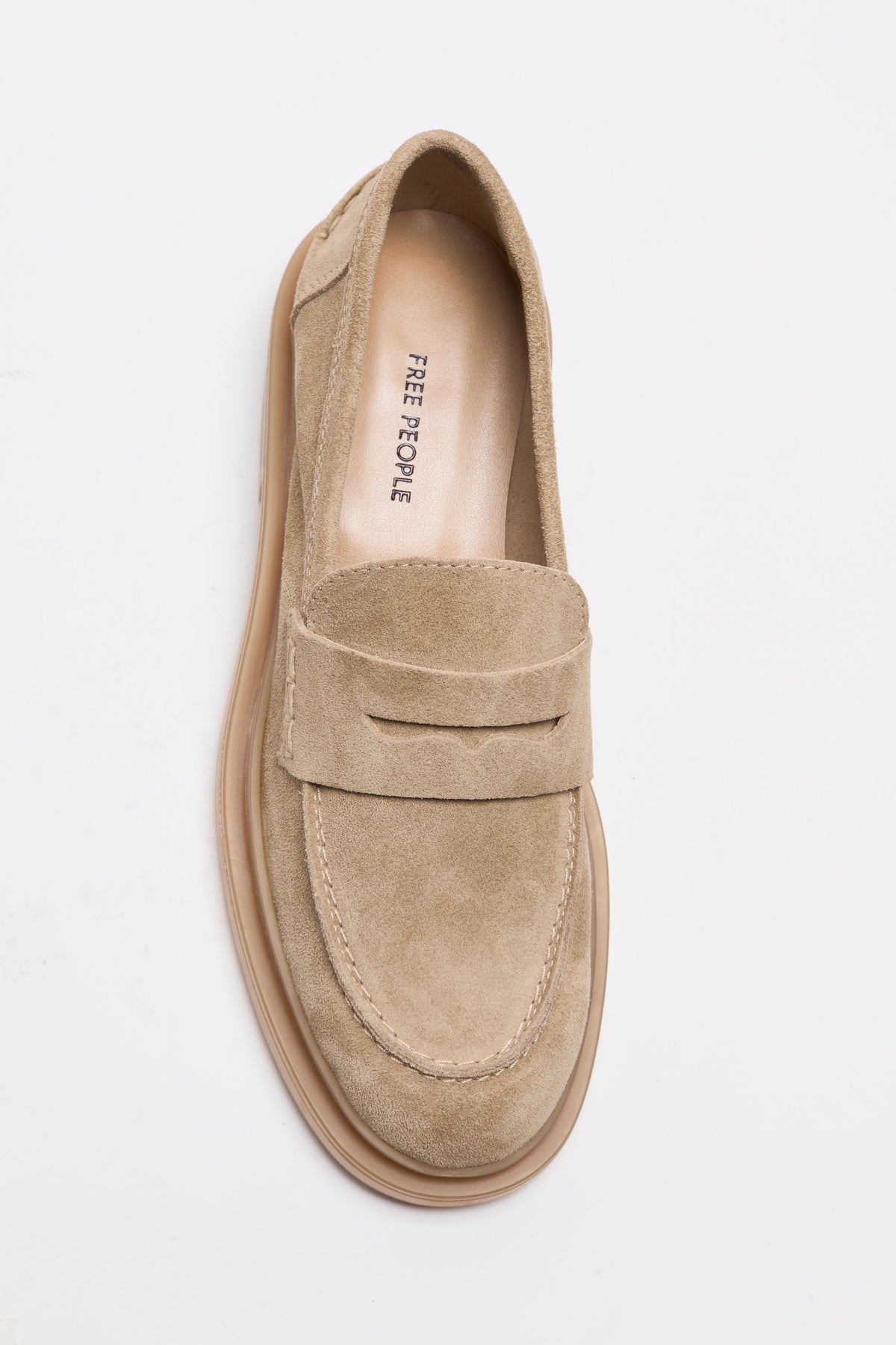 Free People - Lana Loafer - Taupe Suede