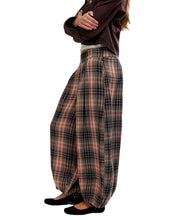 Free People - Moonflower Plaid Balloon Pants - Black