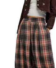 Free People - Moonflower Plaid Balloon Pants - Black