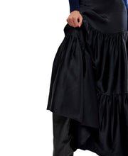 Free People - Juliette Satin Maxi Skirt - Black