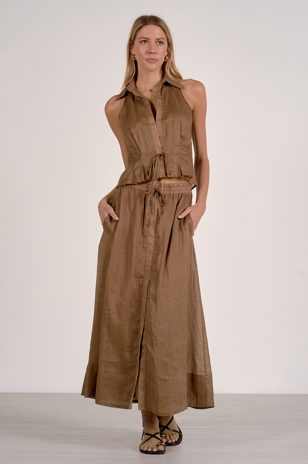Emory Maxi Skirt - Caramel