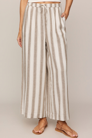Z Supply The Perfect Striped Pant - Light Toffee