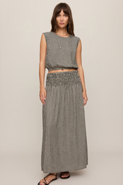 Z Supply Brooke Gingham Skirt - Black