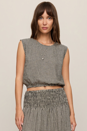 Z Supply Merit Gingham Top - Black