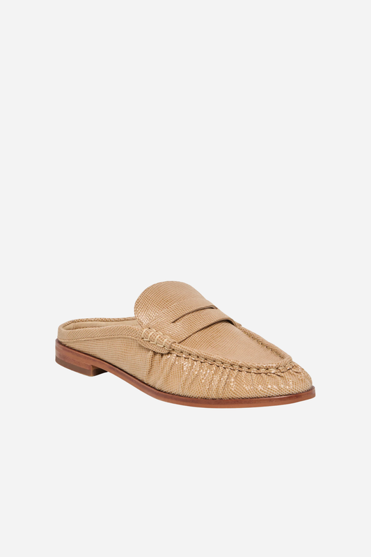 Dolce Vita Betzy Mule - Latte Embossed Suede