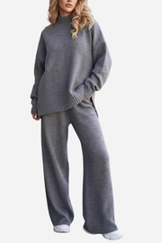 Two Piece Casual Set - Grey
