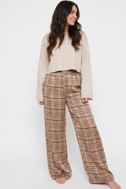 Meadow Pant - Brown Plaid