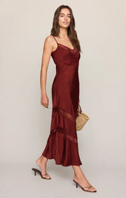 Z Supply - Bruna Lace Midi Dress - Velvet Rouge