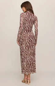 Z Supply - Sevilla Zebra Mesh Midi Dress - Velvet Rogue