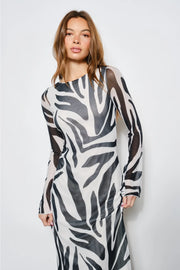 Sonia Zebra Maxi Dress