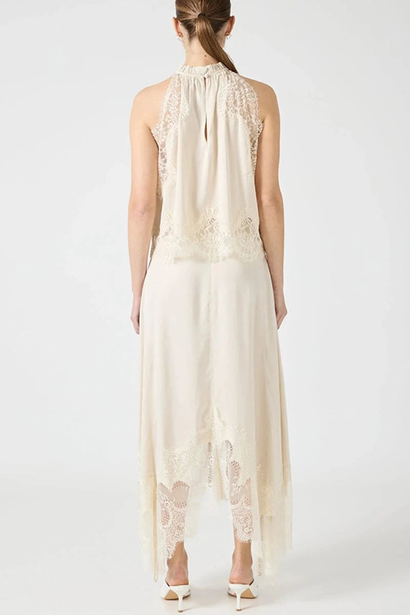 Satin Lace Matching Set