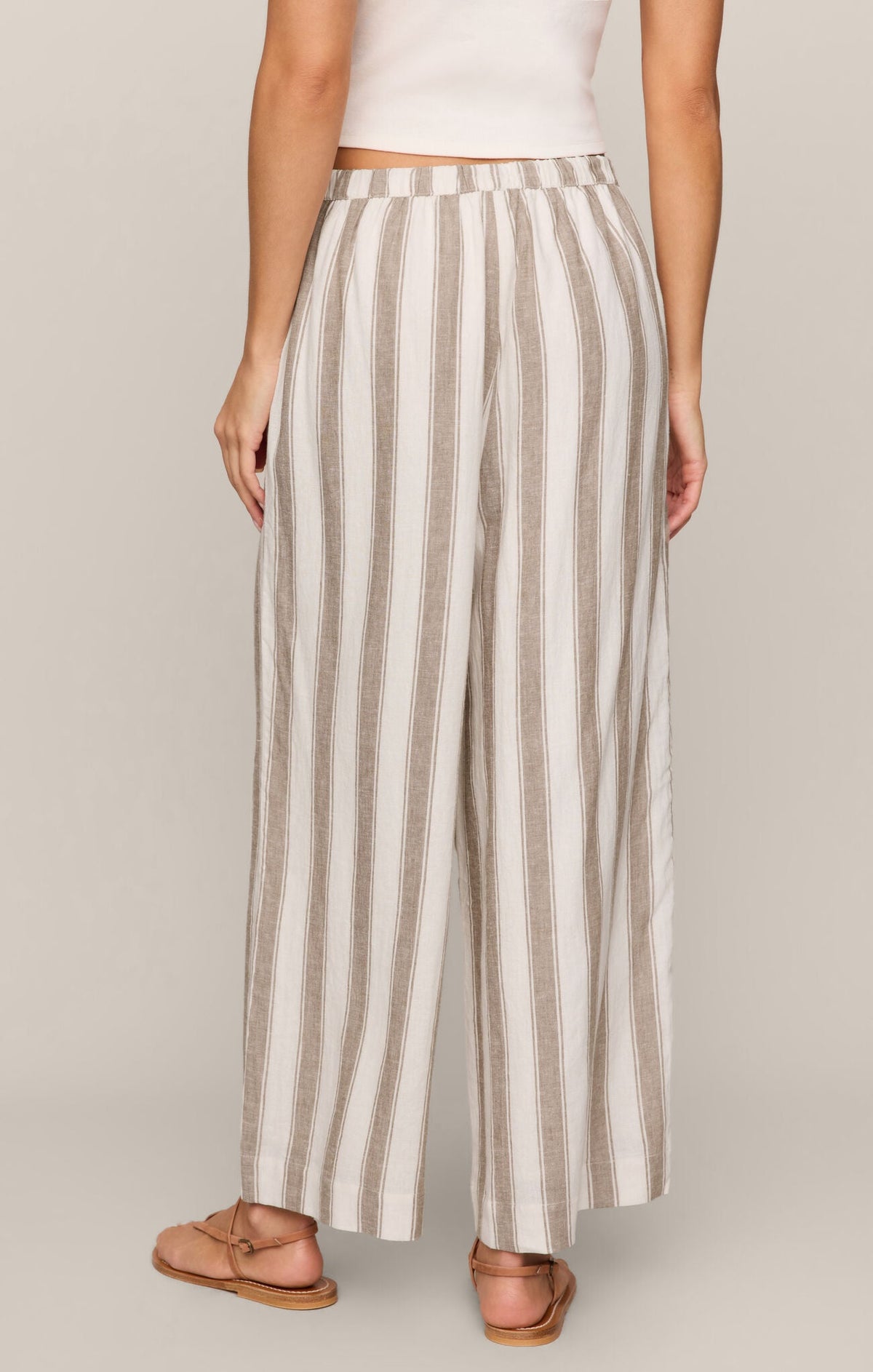 Z Supply The Perfect Striped Pant - Light Toffee